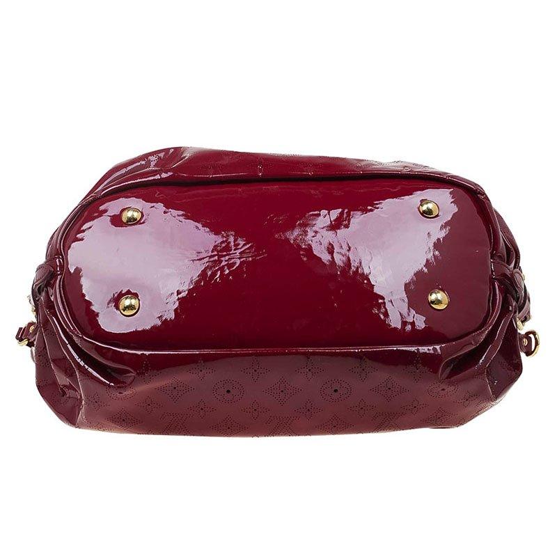 Louis Vuitton Cerise Monogram Patent Leather Surya L Bag In Good Condition In Dubai, Al Qouz 2