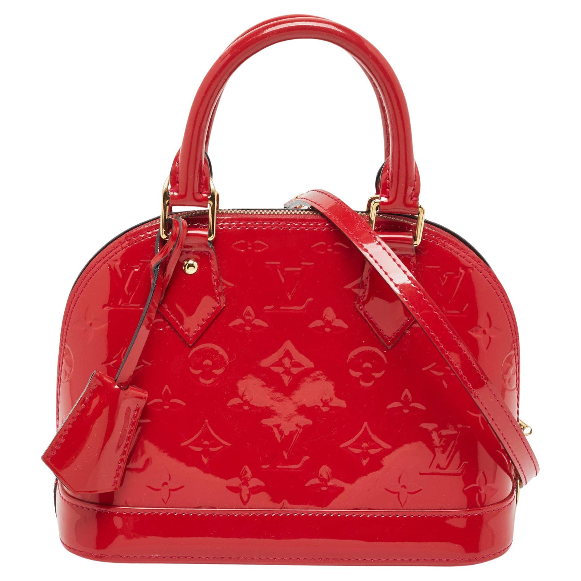 Louis Vuitton Cerise Monogram Vernis Alma BB Bag