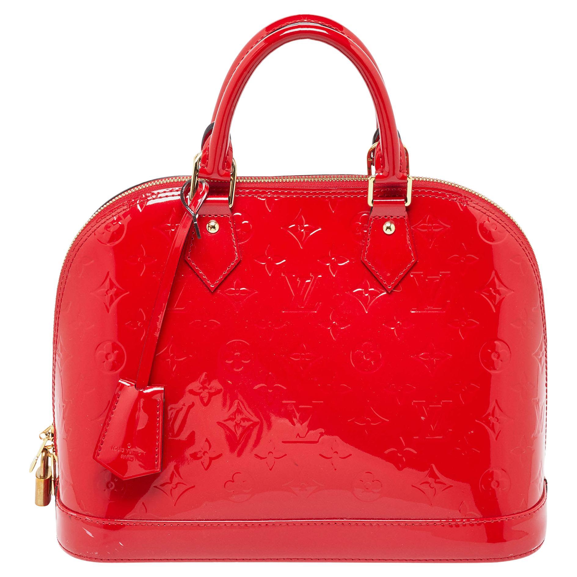 Louis Vuitton Cerise Monogram Vernis Alma PM Bag