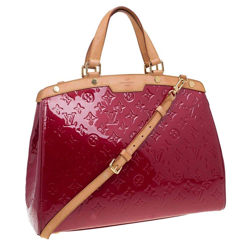 Louis Vuitton Cerise Monogram Vernis Brea Bag In Good Condition In Dubai, Al Qouz 2