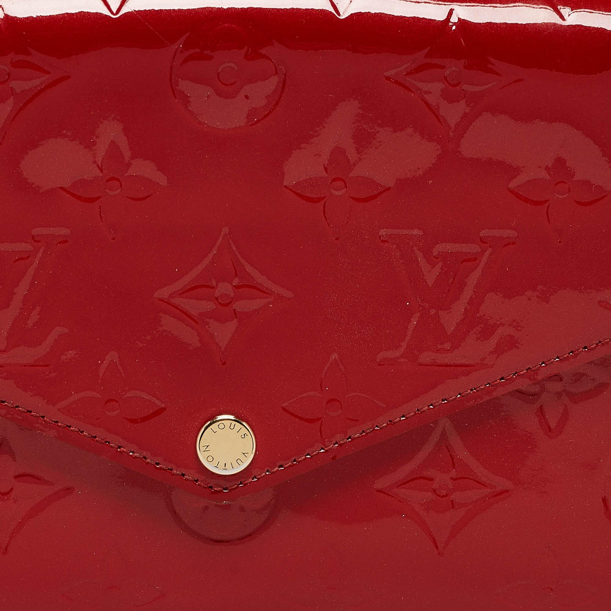 Louis Vuitton Cerise Monogram Vernis Felicie GM Pochette 2