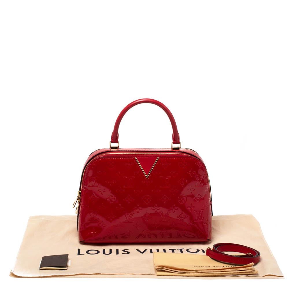 Louis Vuitton Cerise Monogram Vernis Melrose Bag 4