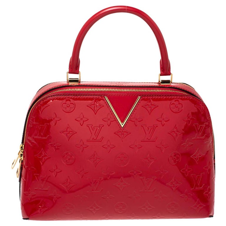 Louis Vuitton Cerise Monogram Vernis Melrose Bag at 1stDibs