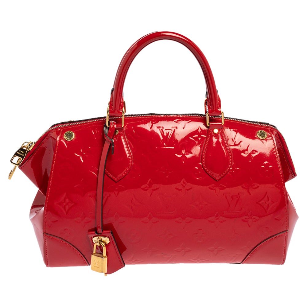 Louis Vuitton Cerise Monogram Vernis Santa Monica Bag