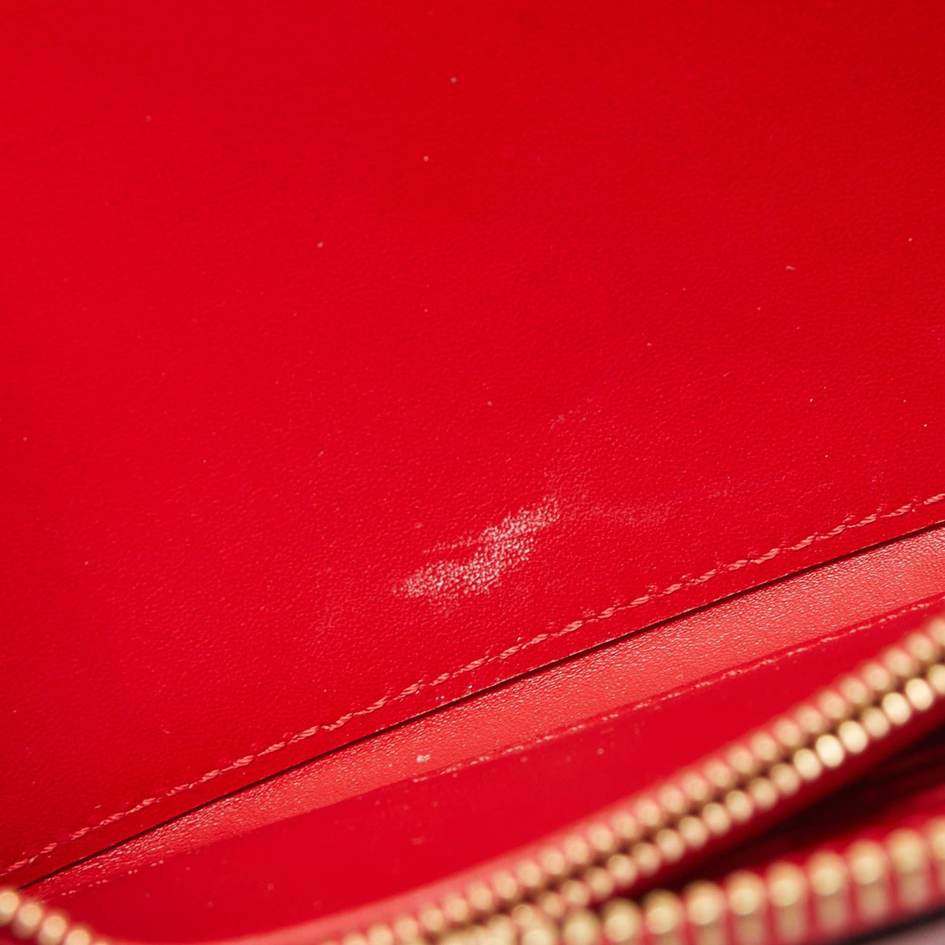 Louis Vuitton Cerise Monogram Vernis Zippy Wallet 6