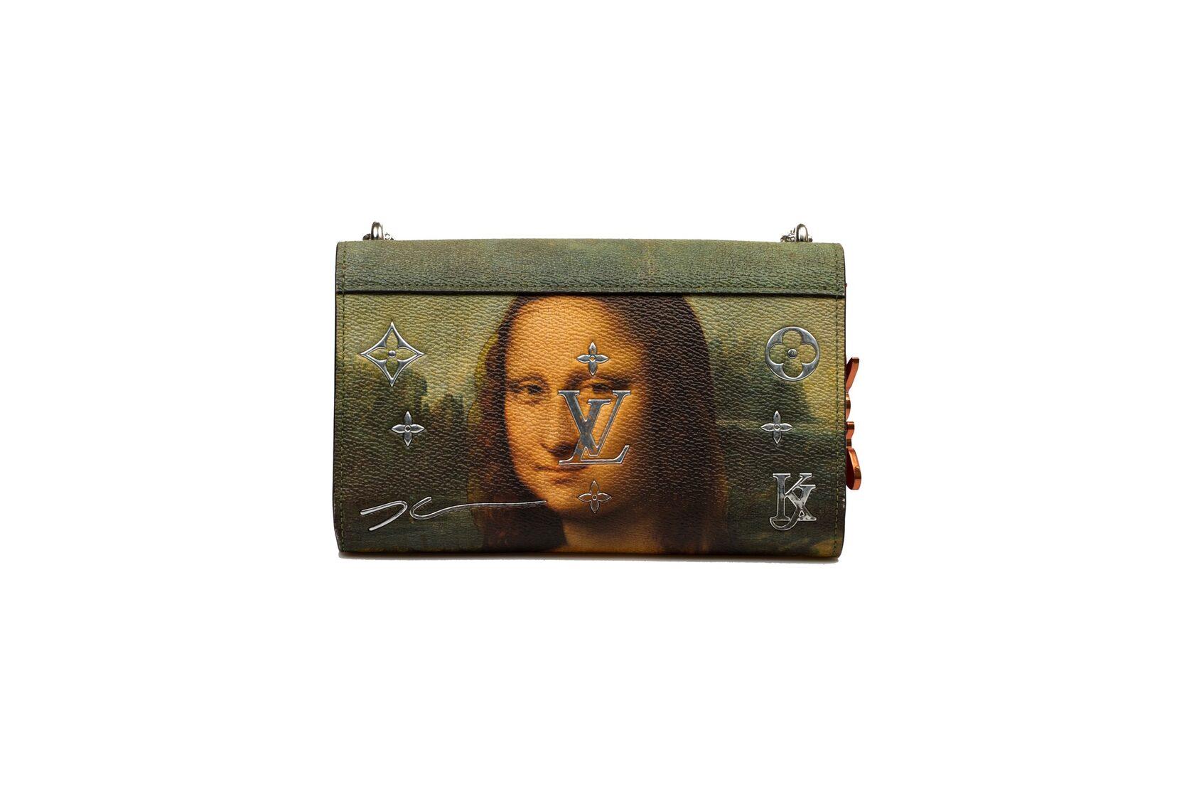 Louis Vuitton Chain Bag Limited Edition with designer Jeff Coons - Da Vinci For Sale 3