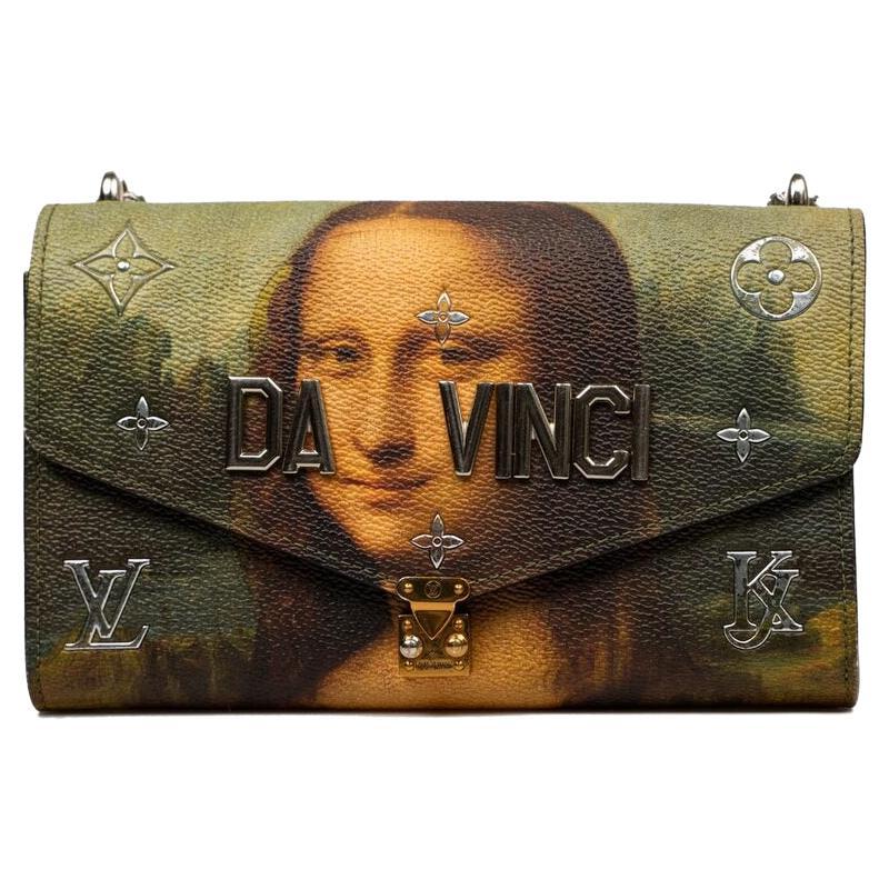 Louis Vuitton Chain Bag Limited Edition with designer Jeff Coons - Da Vinci For Sale