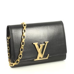 Louis Vuitton Chain Louise Clutch Leather GM
