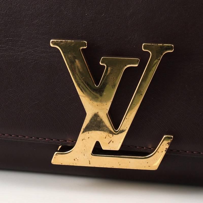 Louis Vuitton Chain Louise Clutch Leather GM 1