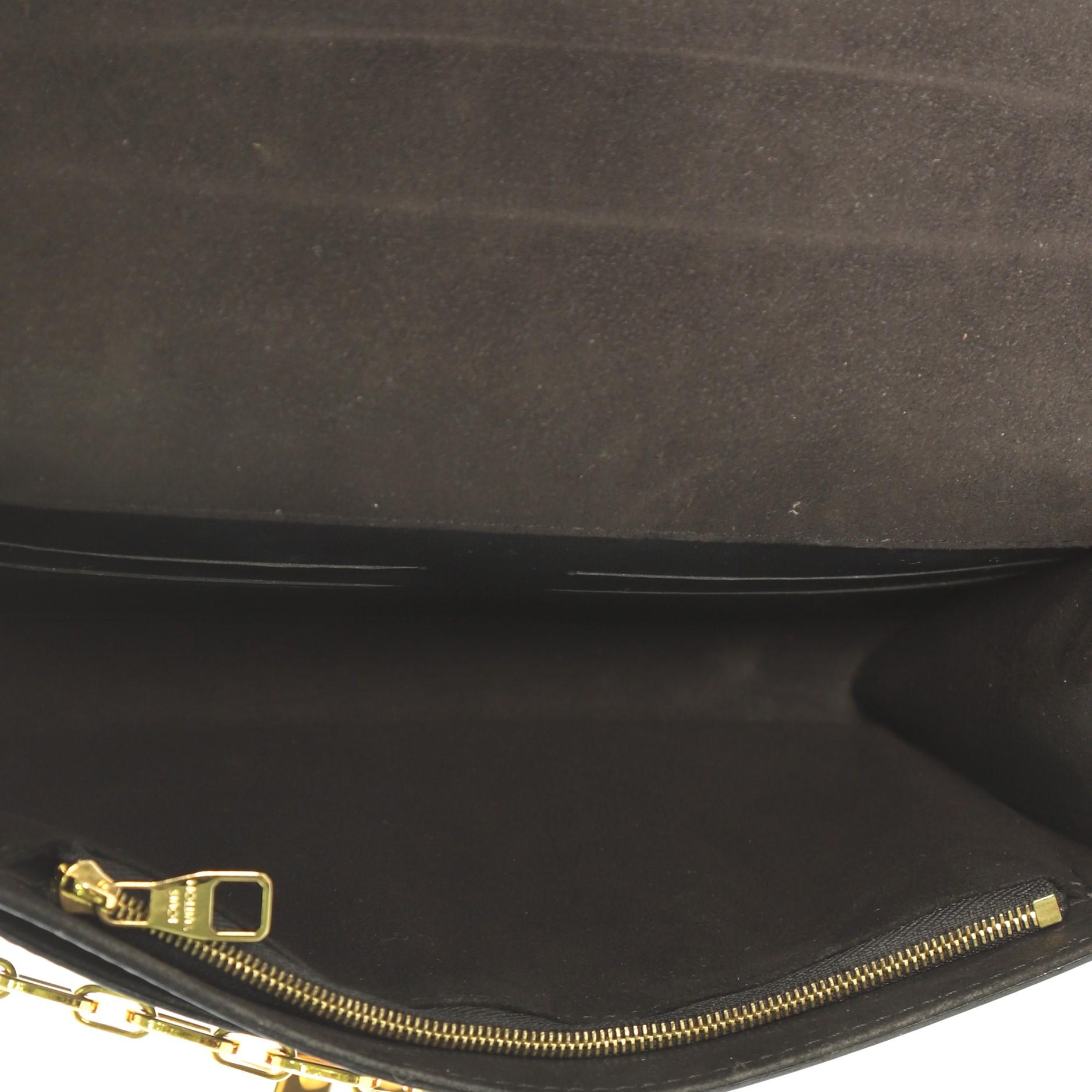 Louis Vuitton Chain Louise Clutch Leather GM 2