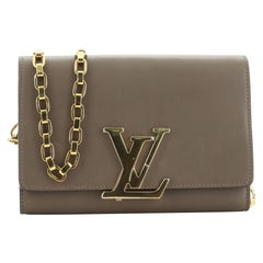 Louis Vuitton Chain Louise Clutch Leather GM