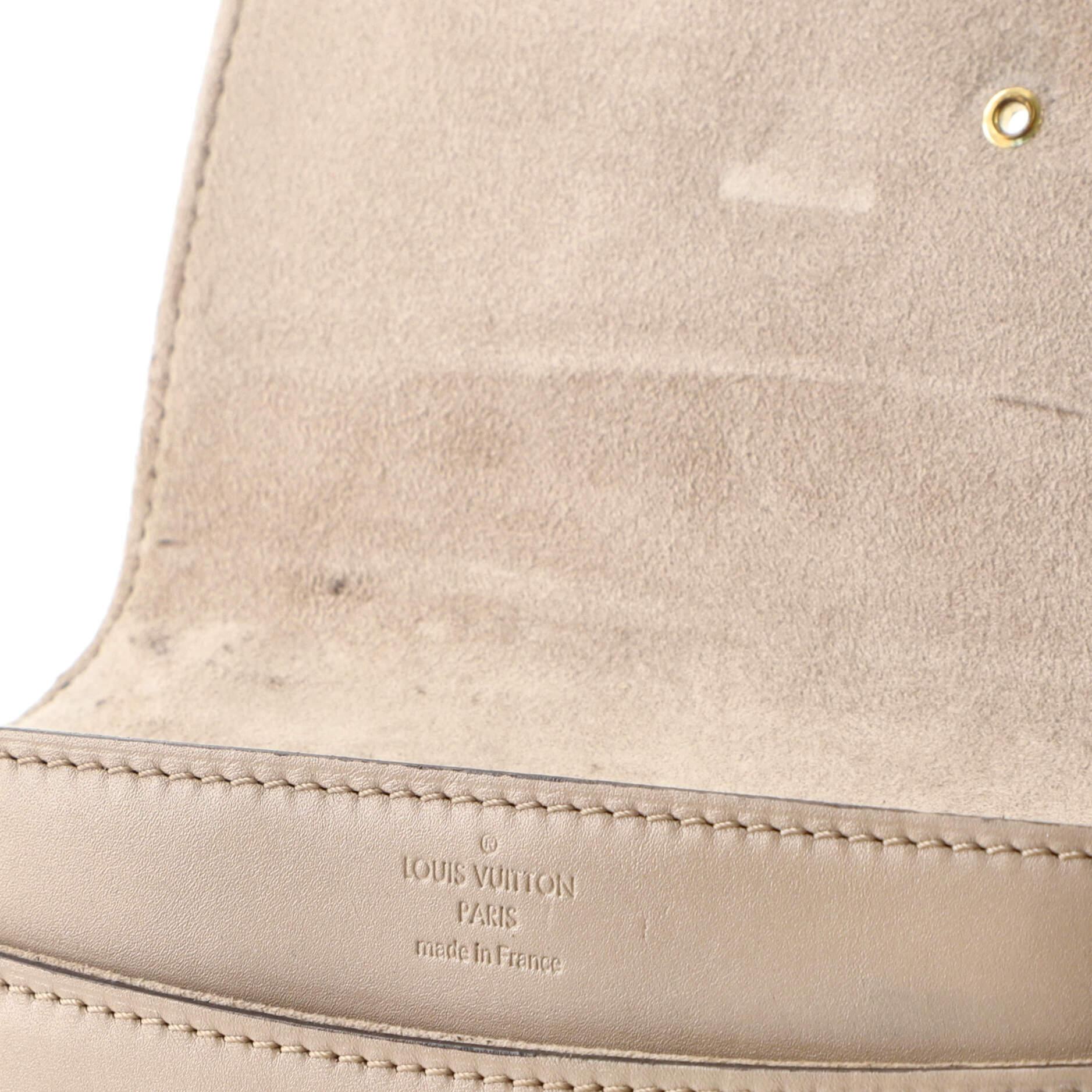 Louis Vuitton Chain Louise Clutch Leather MM 5