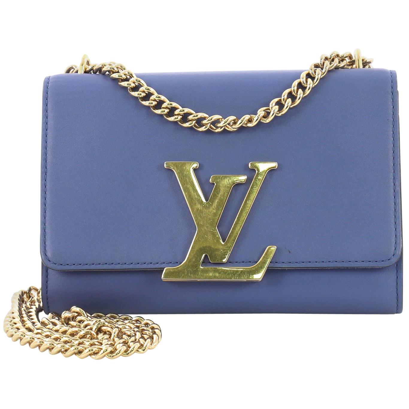 Louis Vuitton Chain Louise Clutch Leather MM