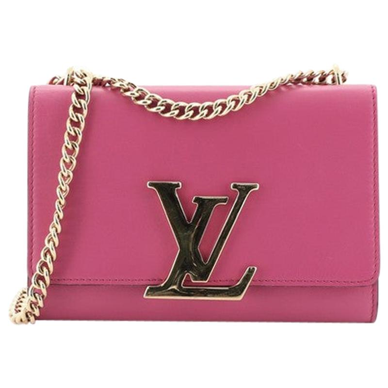 Louis Vuitton Chain Louise Clutch Leather MM 