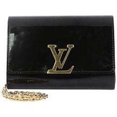 Louis Vuitton Chain Louise Clutch Patent PM