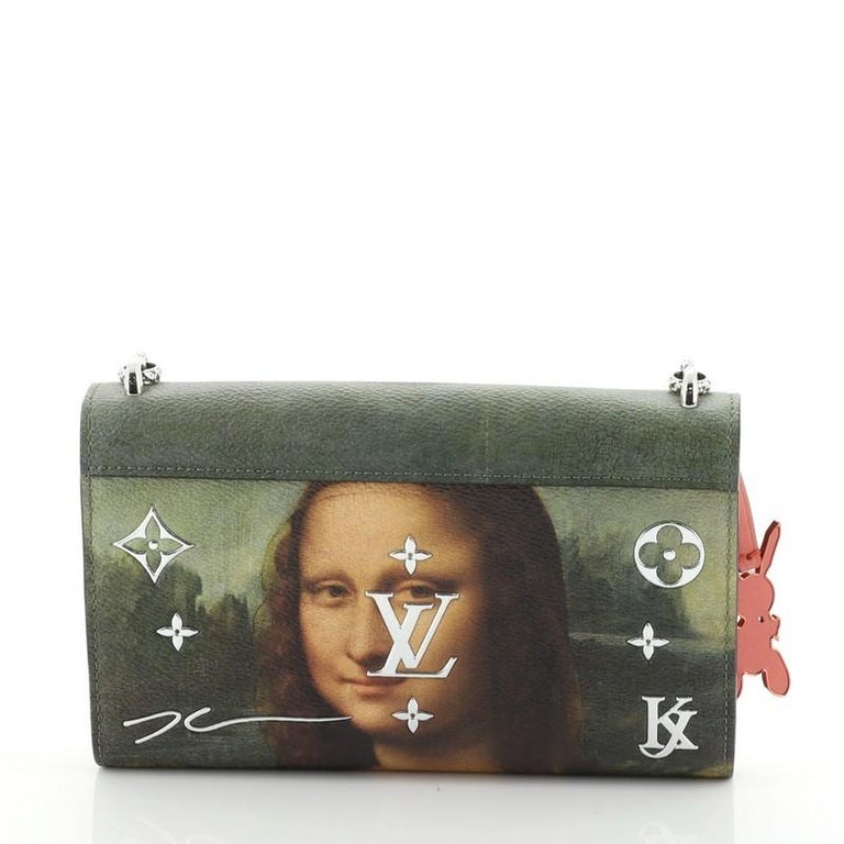Louis Vuitton Chain Wallet Limited Edition Jeff Koons Da Vinci Print ...