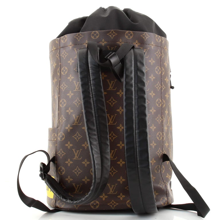 Louis Vuitton Chalk Backpack Limited Edition Logo Story Monogram Canvas ...