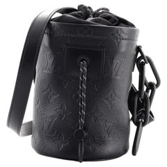 Louis Vuitton Chalk Nano Bag Monogram Shadow Leather