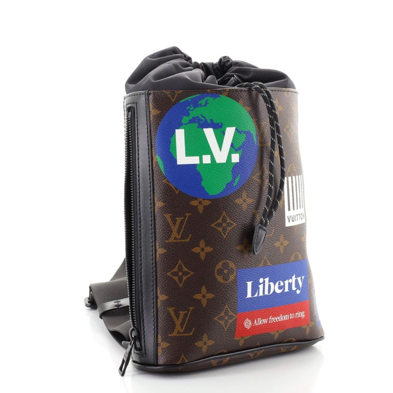 LOUIS VUITTON Monogram Chalk Sling Bag Marron 1283719