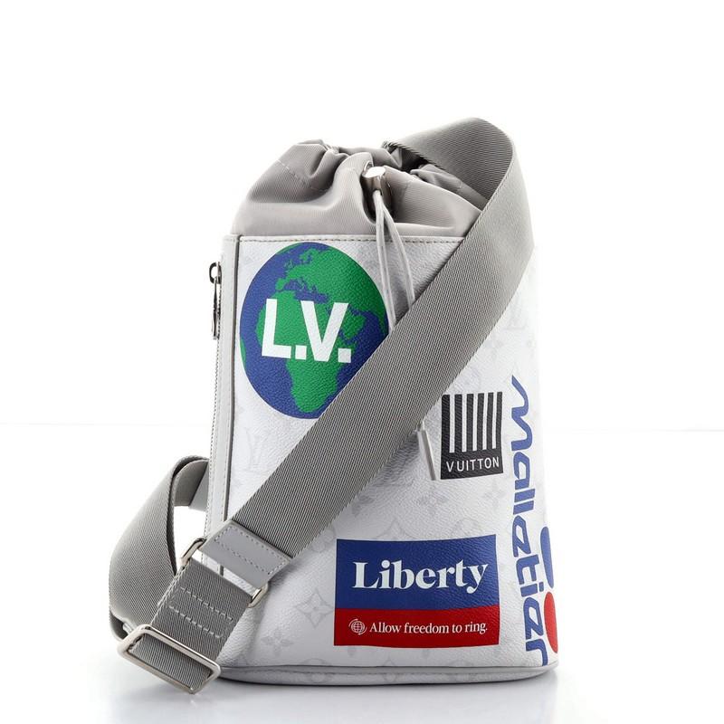 Louis Vuitton Chalk Sling Bag Limited Edition Logo Story Monogram Canvas at 1stDibs liberty sling bag, lv chalk sling bag, louis vuitton chalk backpack