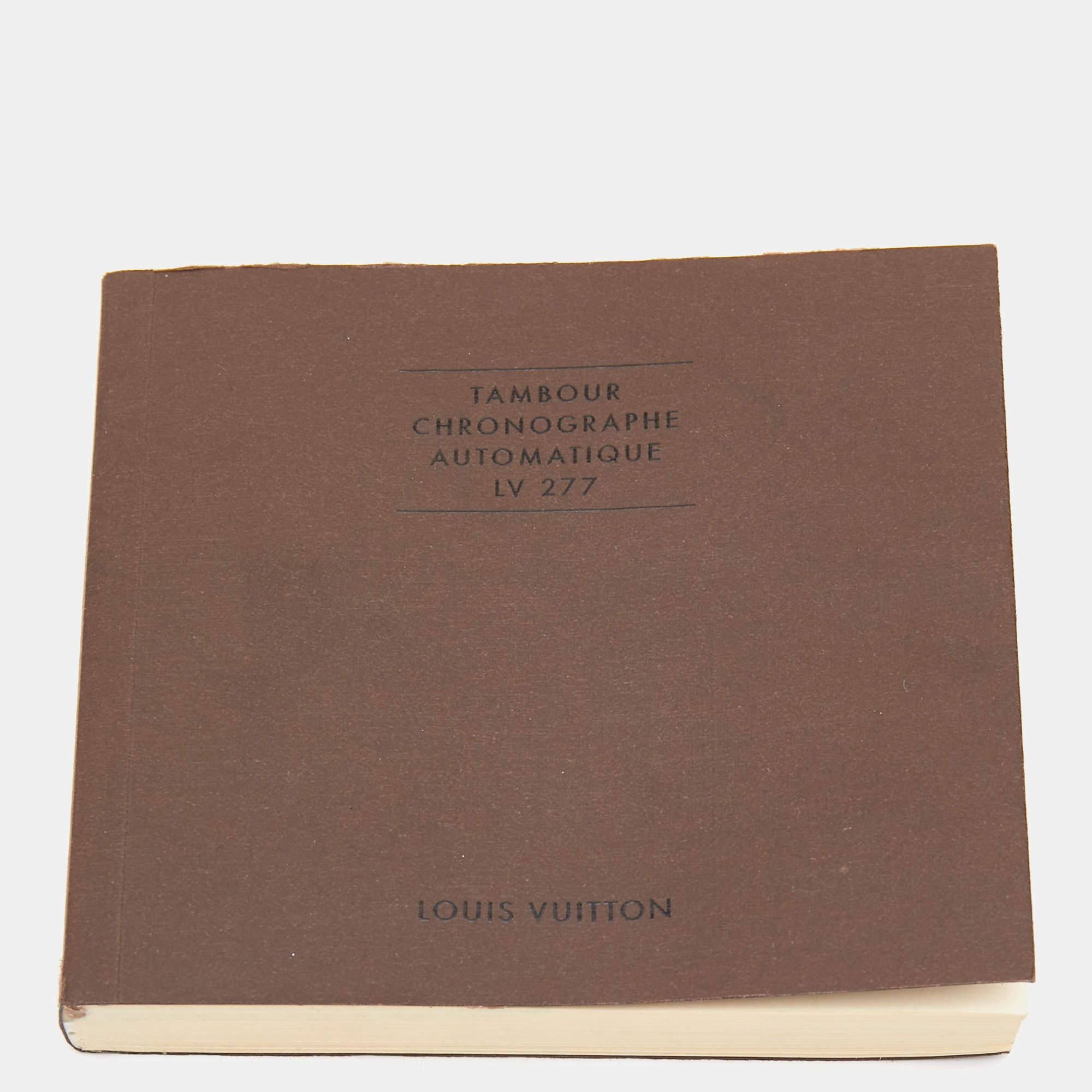 Louis Vuitton Champagne Stainless Steel Tambour Q1142 Men's Wristwatch 41 mm 4