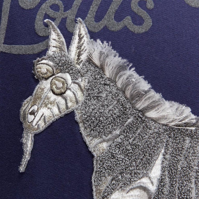 Louis Vuitton Men's White Cotton Chapman Monogram Animals Polo