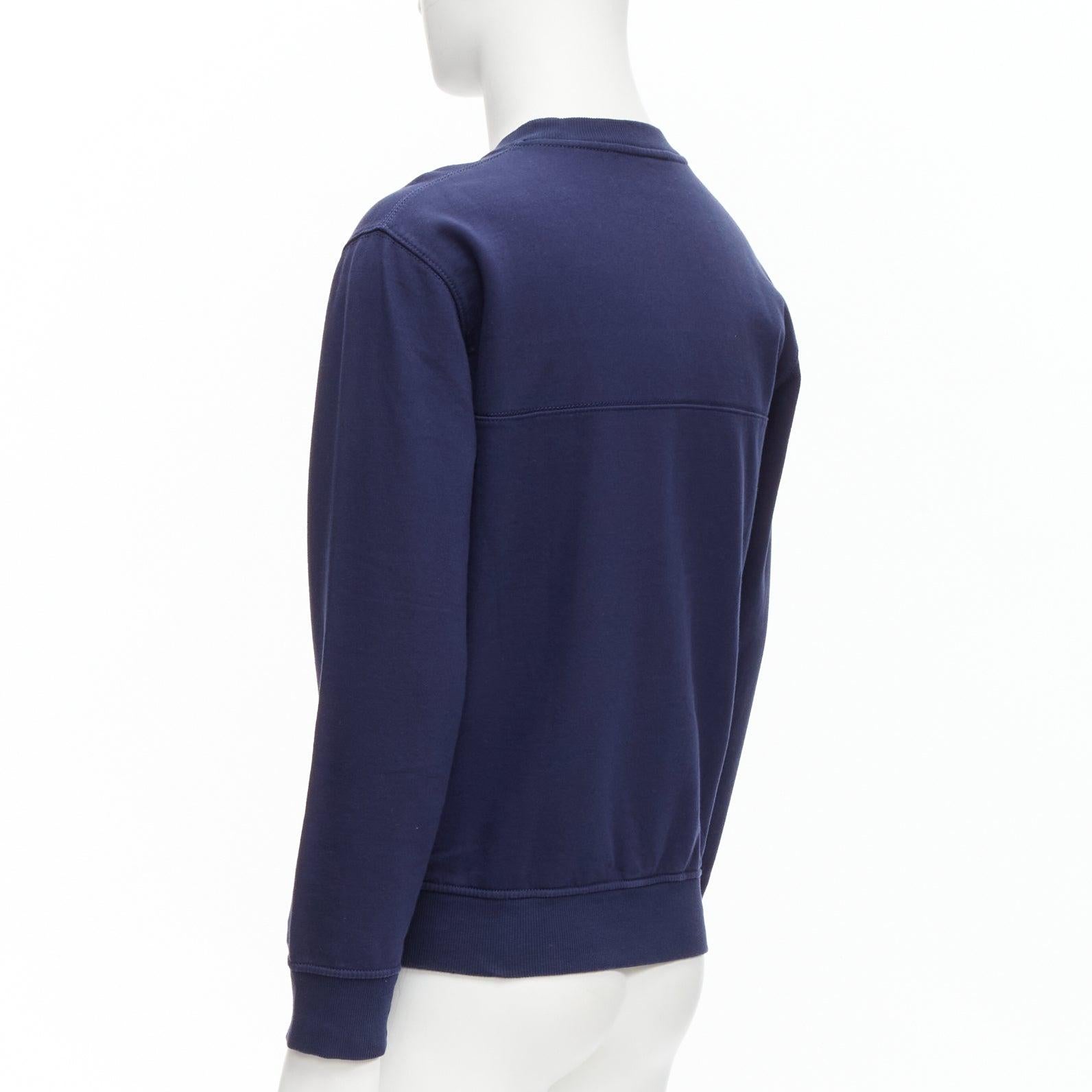 LOUIS VUITTON Chapman Brothers navy cotton LV logo horse embroidery sweater M For Sale 1
