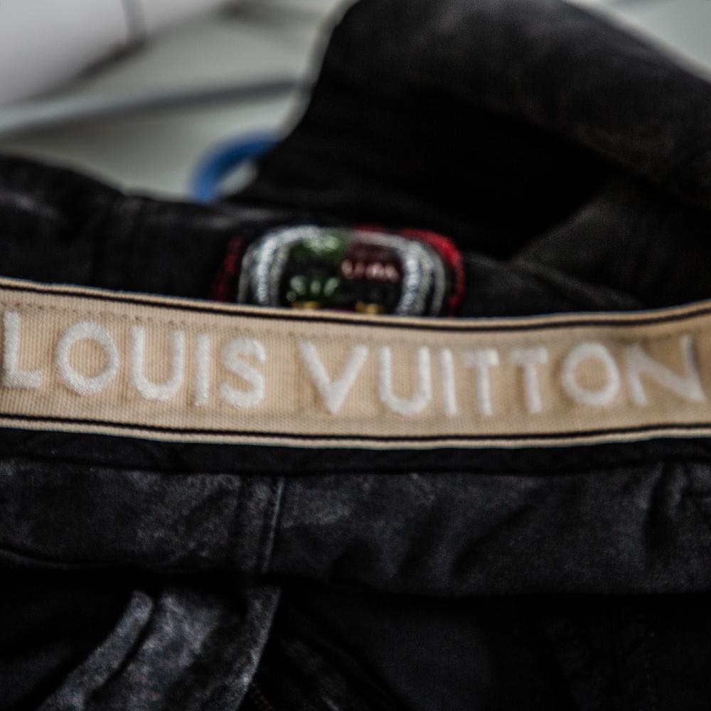 Black Louis Vuitton Charcoal Grey Denim Tapered Leg Jeans M
