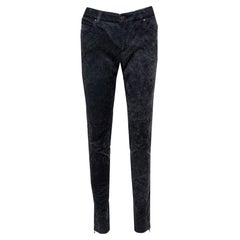 Louis Vuitton Anthrazitgraue Denim-Jeans mit konisch zulaufendem Bein, M