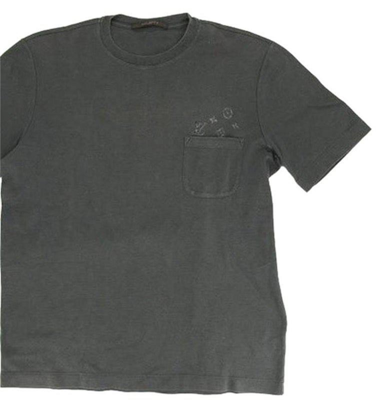 Louis Vuitton Charcoal Party In Pocket T-shirt Monogram Logo 165055 ...