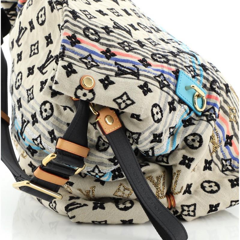 Louis Vuitton Cheche Bohemian Handbag Monogram Jacquard Fabric In Good Condition In NY, NY