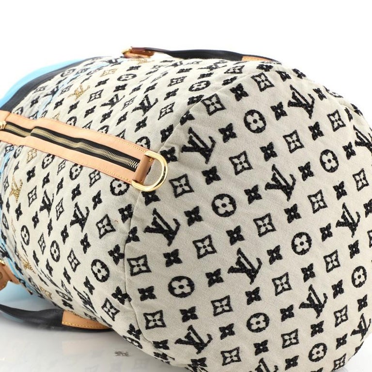 Louis Vuitton Limited Edition Blue Monogram Cheche Gypsy GM Bag