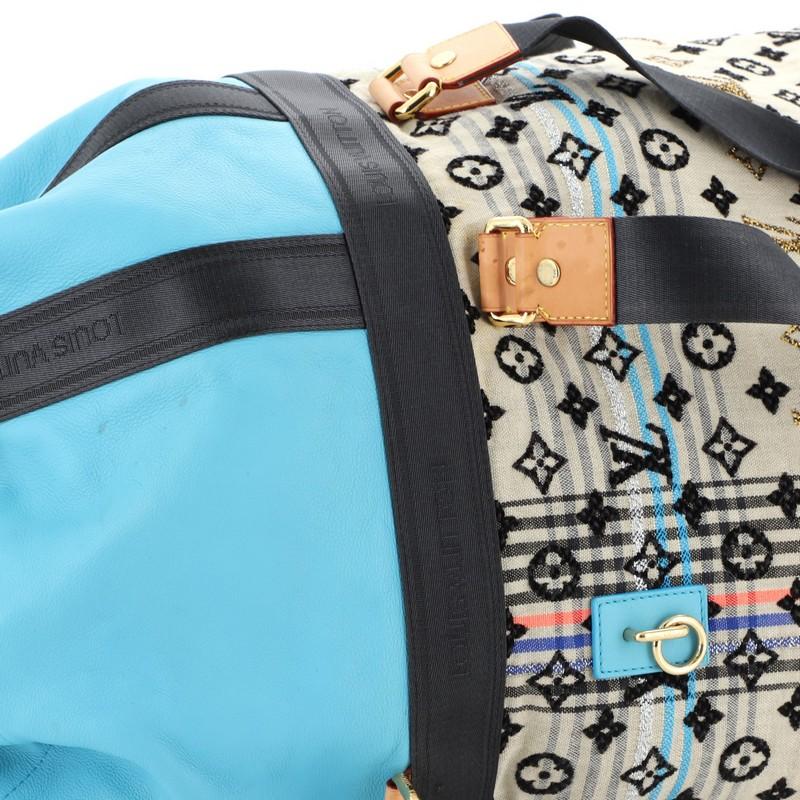 Louis Vuitton Cheche Gypsy Handbag Monogram Jacquard Fabric GM  2