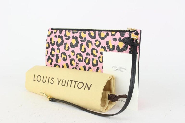 Louis Vuitton Cheetah Leopard Monogram Neverfull Pochette