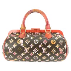 Louis Vuitton Cherry Black Watercolor Aquarelle Papillon Frame Bag 24L26a