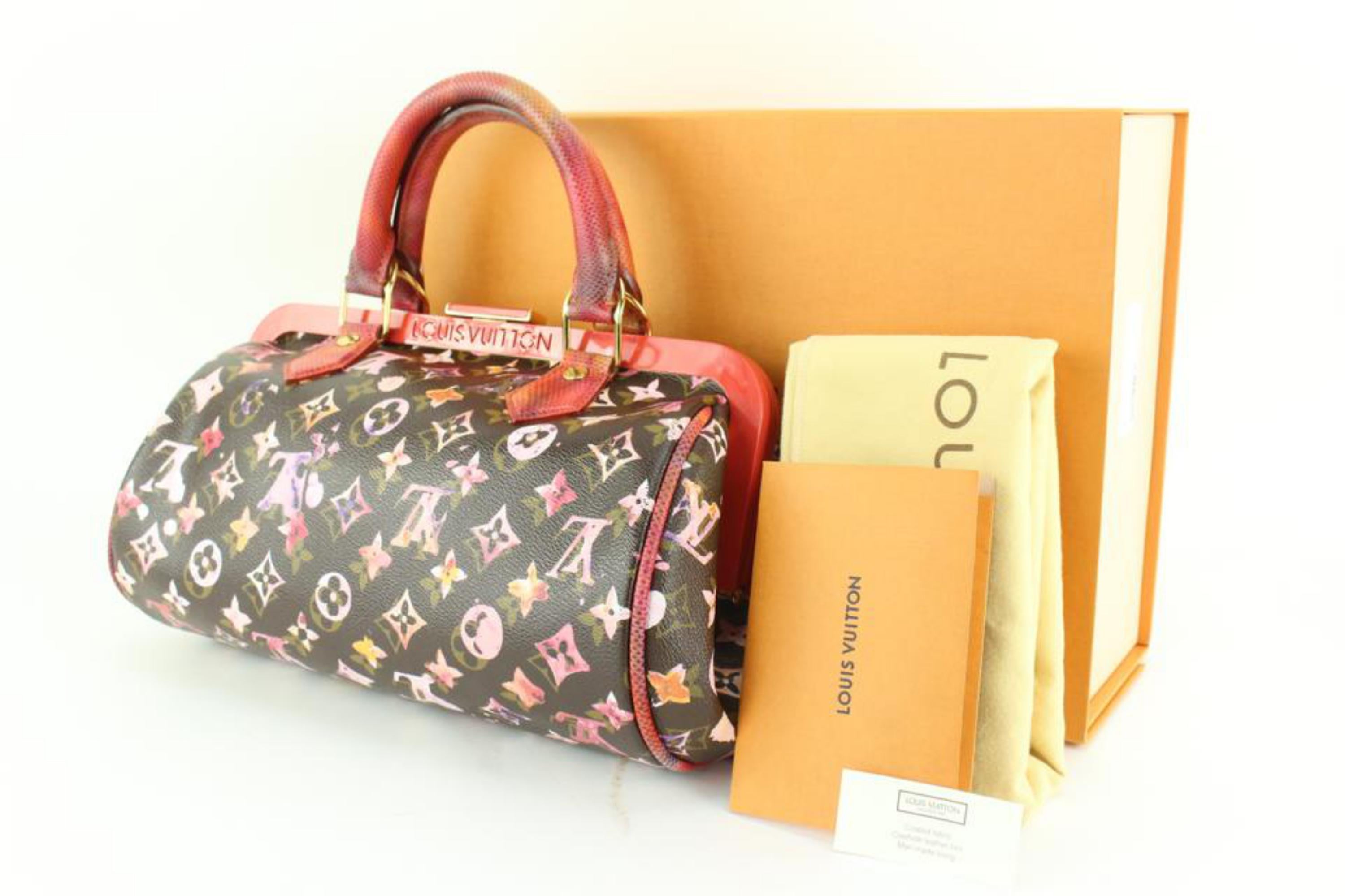 Louis Vuitton Cherry Black Watercolor Aquarelle Papillon Frame Bag 48lk614s 4