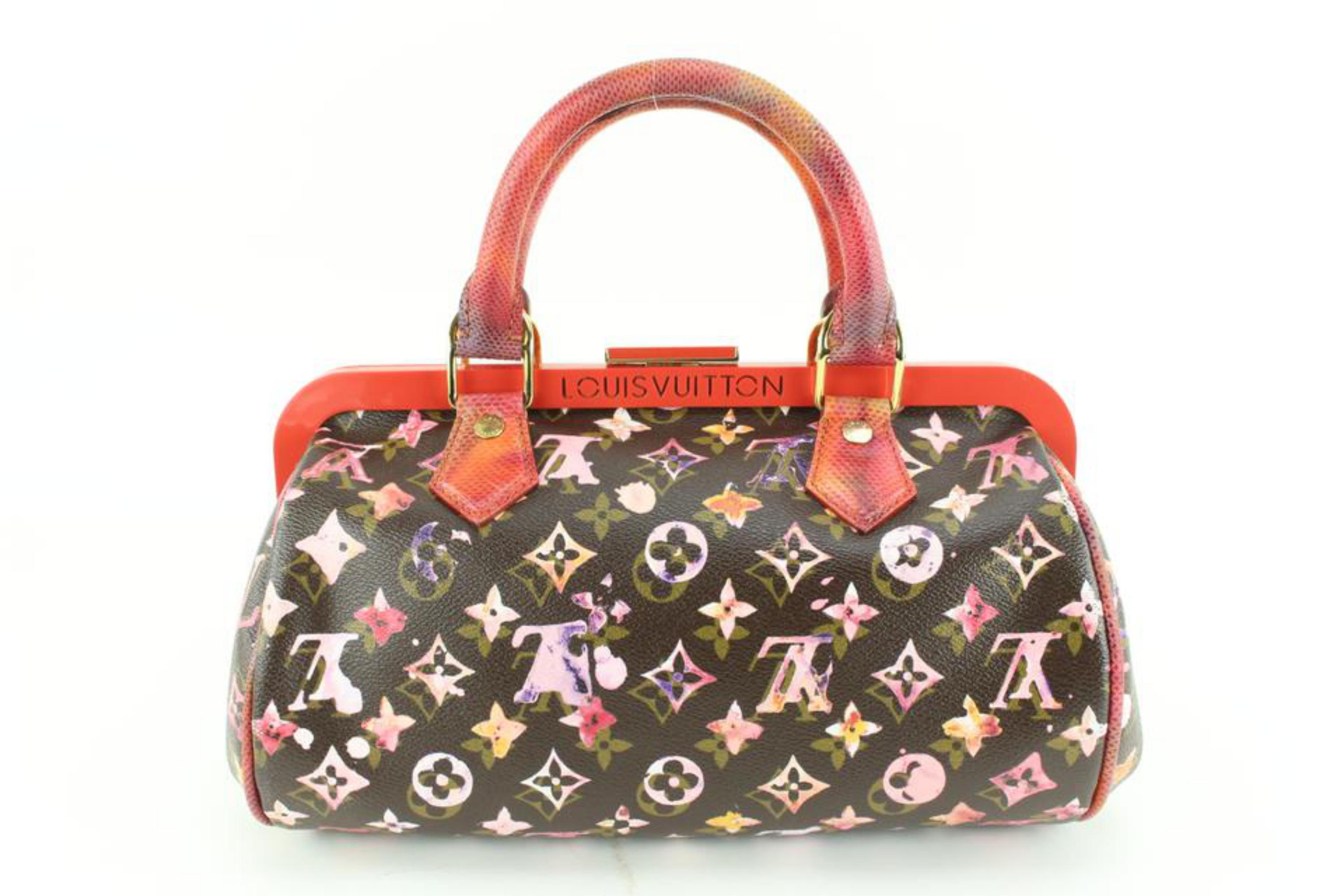 Louis Vuitton Kirschbaum Schwarz Aquarelle Papillon Rahmentasche 48lk614s mit Papillon-Rahmen 2