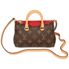 Louis Vuitton Cherry Brown Monogram Coated Canvas and Vachetta