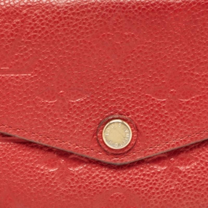 Louis Vuitton Kirschbaum Empreinte Leder-Schlüsselbeutel Damen im Angebot