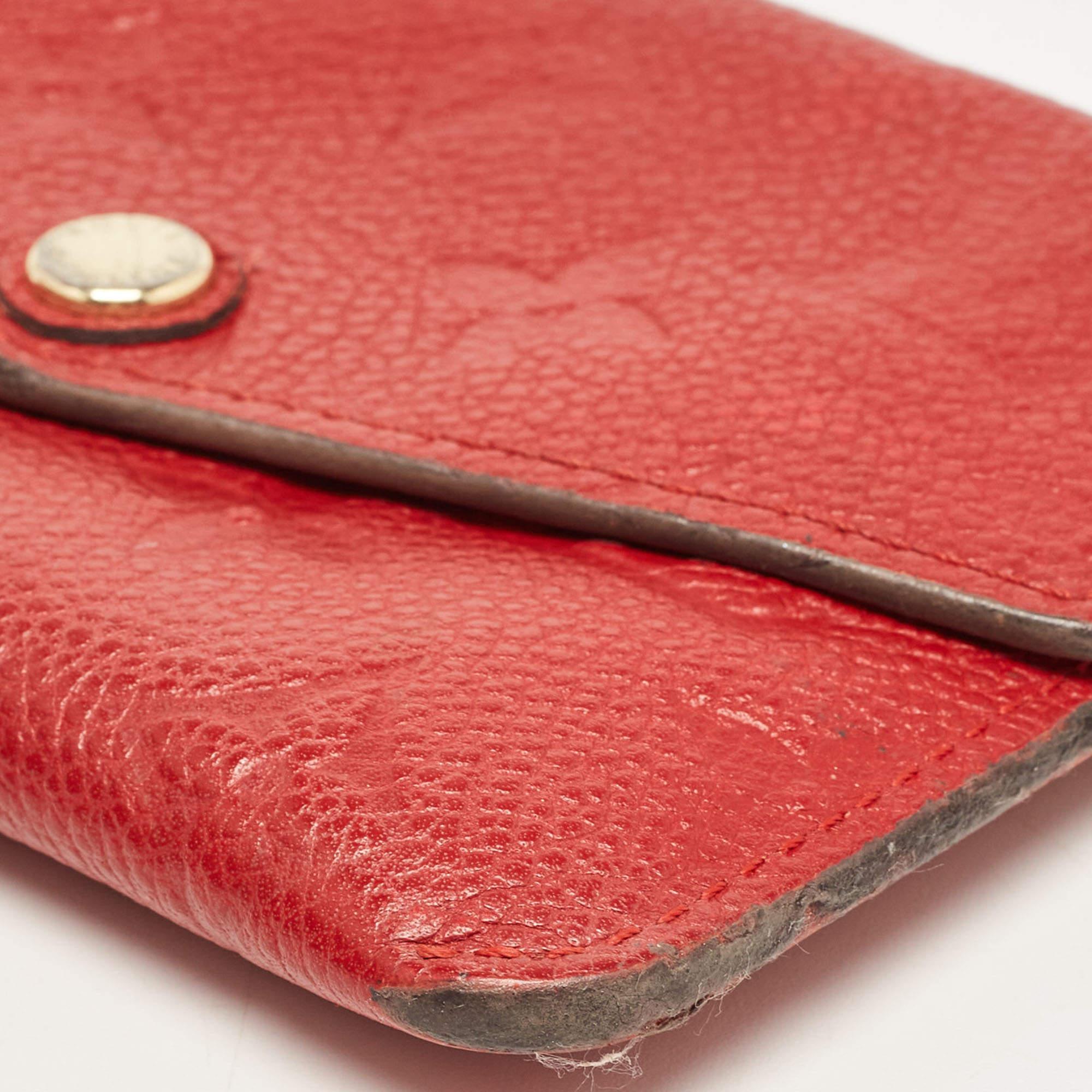 Louis Vuitton Cherry Empreinte Leather Key Pouch For Sale 5