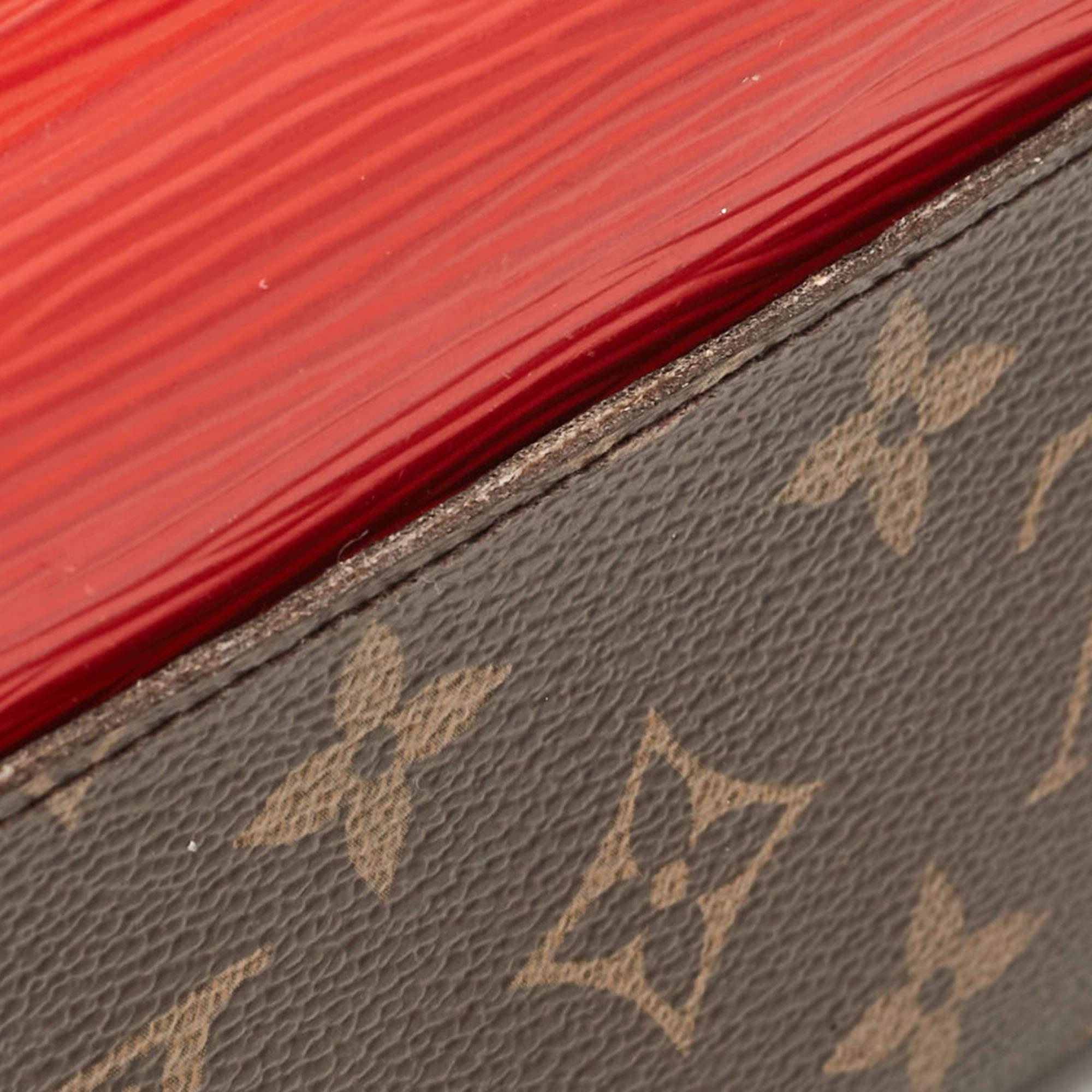Louis Vuitton Cherry Epi Leather and Monogram Canvas Marie-Lou Long Wallet 3