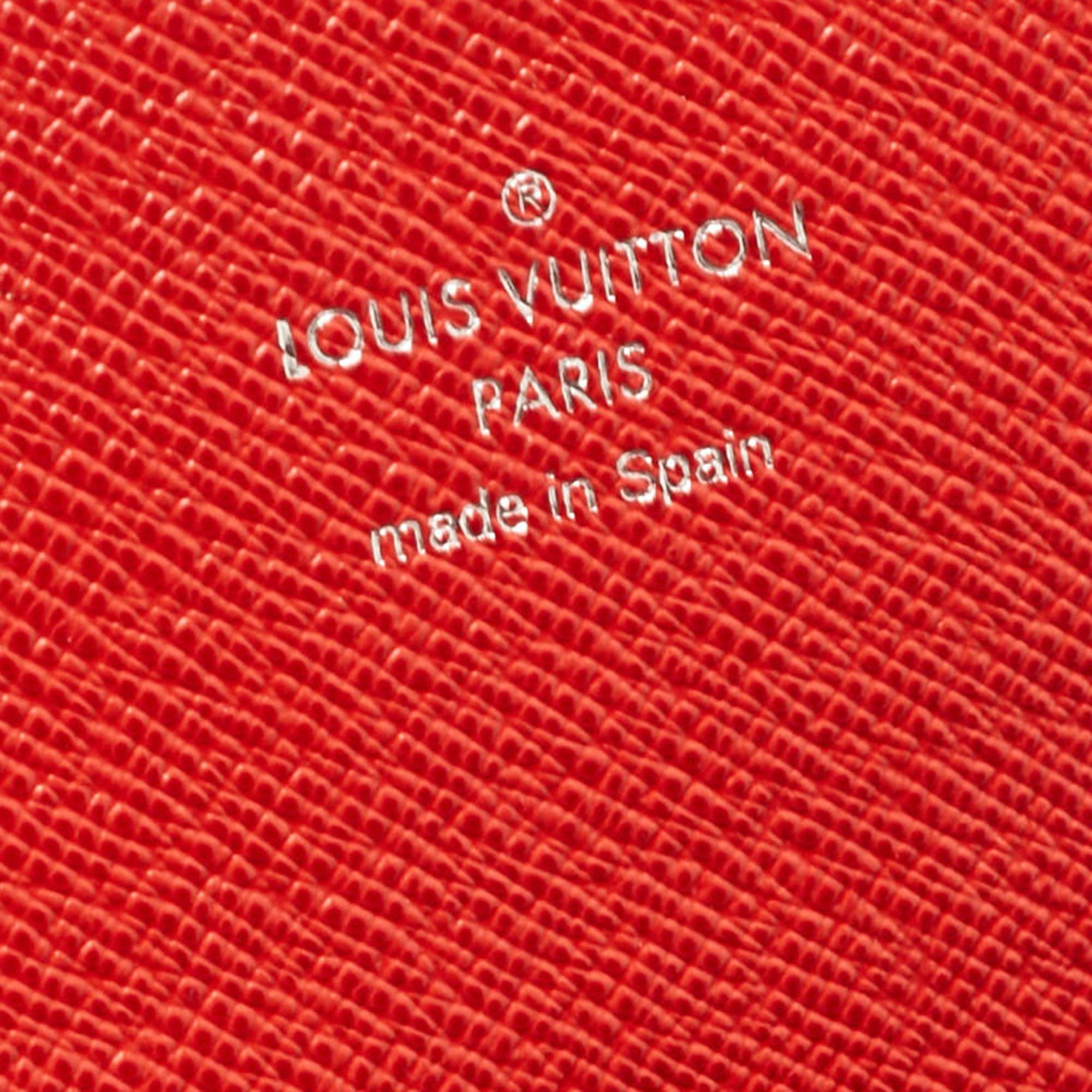 Louis Vuitton Cherry Epi Leather and Monogram Canvas Marie-Lou Long Wallet 4
