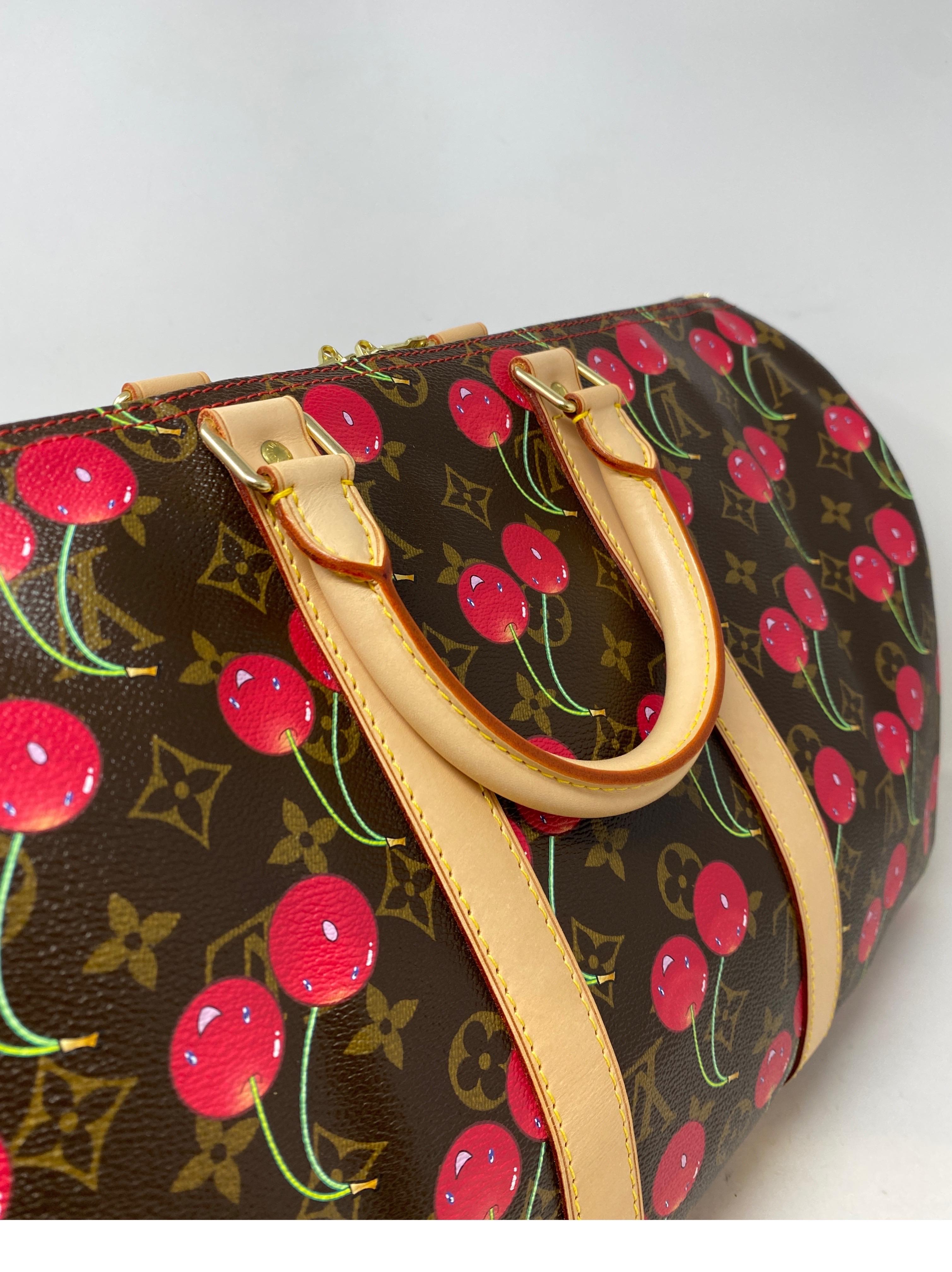 Louis Vuitton Cherry Keepall 50 Bag  7