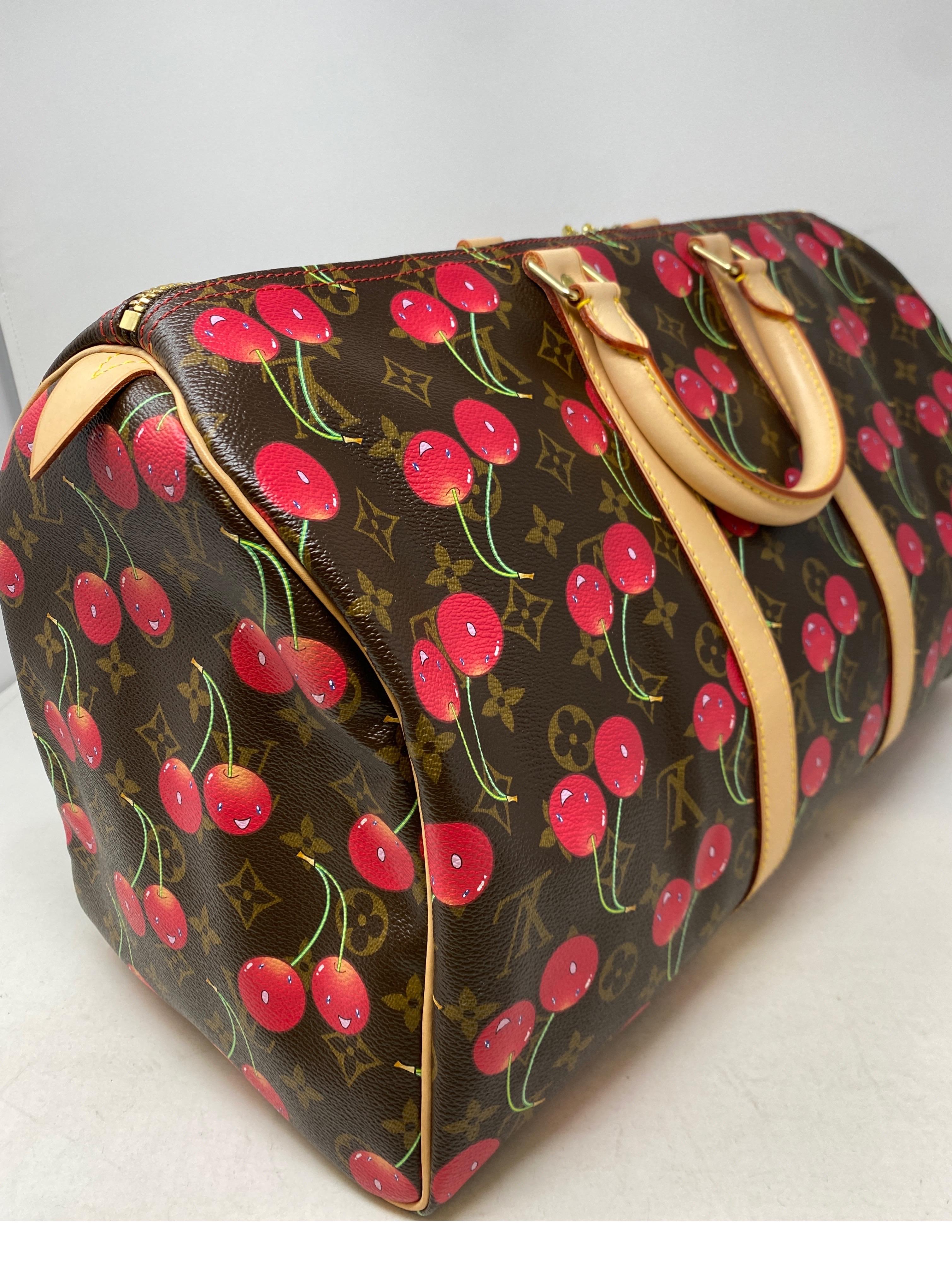 Louis Vuitton Cherry Keepall 50 Bag  8