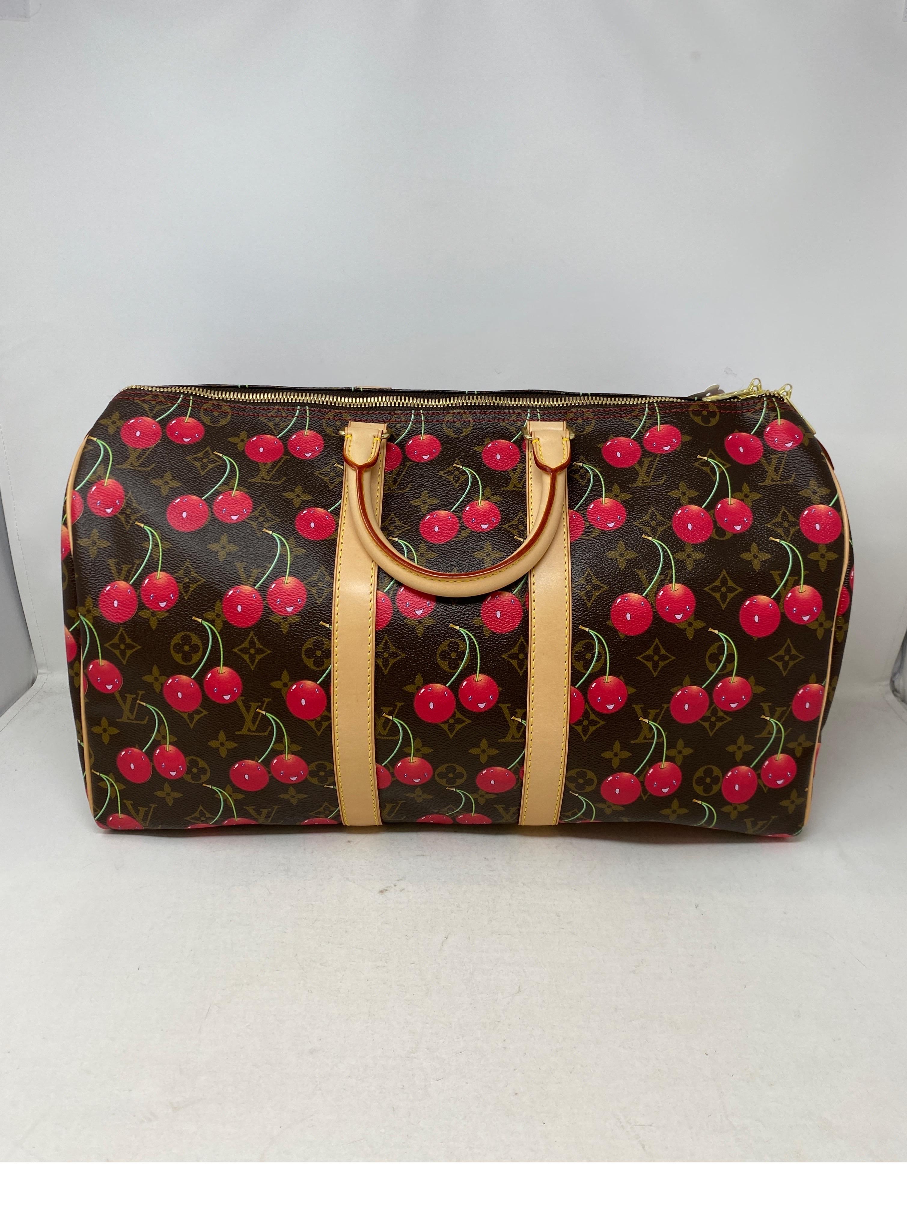 Louis Vuitton Cherry Keepall 50 Bag  13