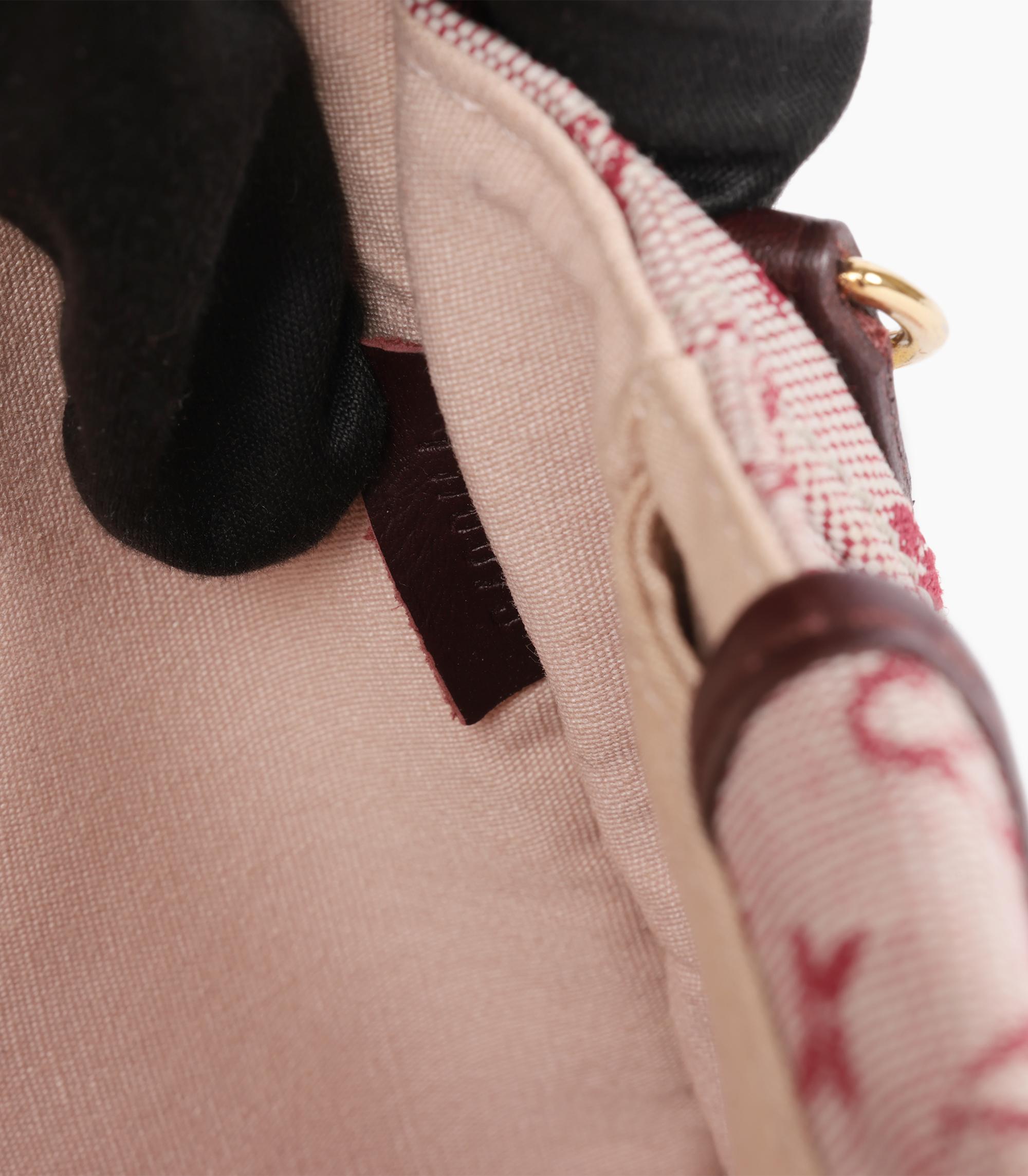 Louis Vuitton Cherry Mini Lin Monogram Canvas & Rindsleder Vintage By im Angebot 5