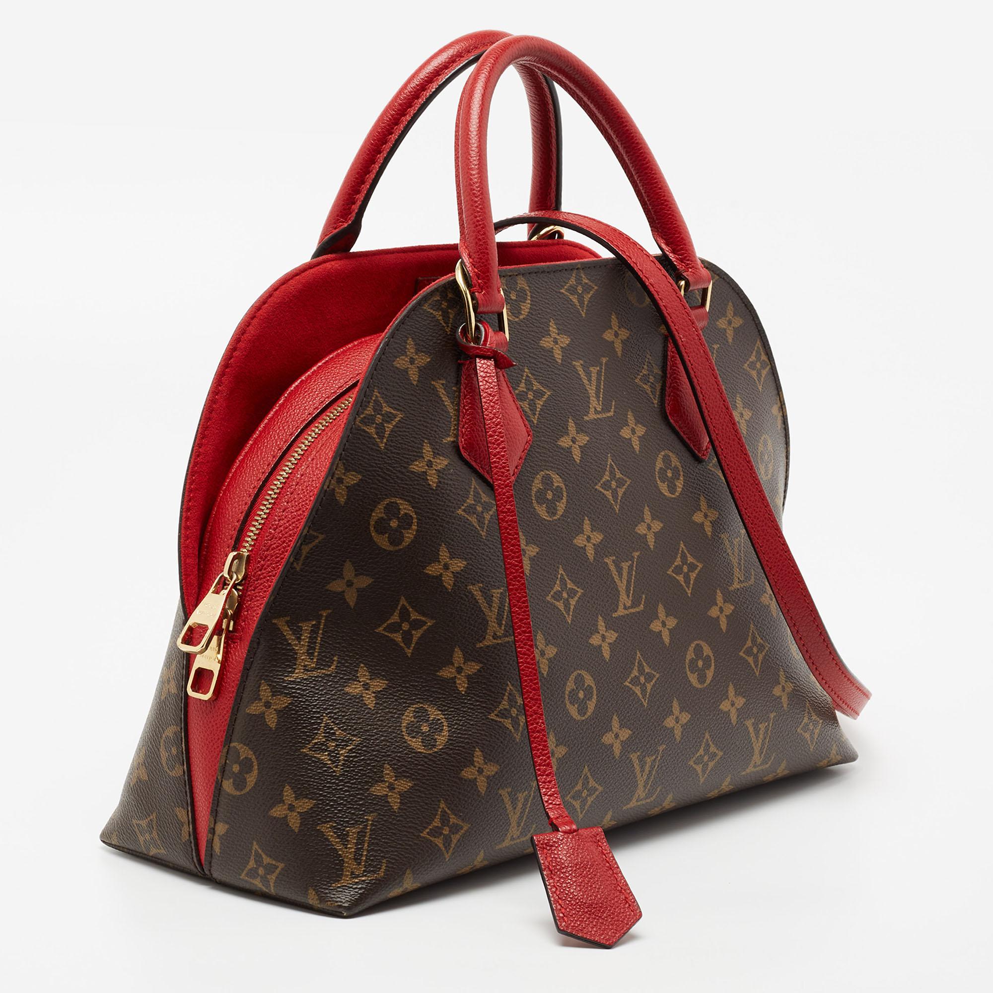 Louis Vuitton Cherry Monogram Canvas Alma B'N'B Bag In Good Condition In Dubai, Al Qouz 2