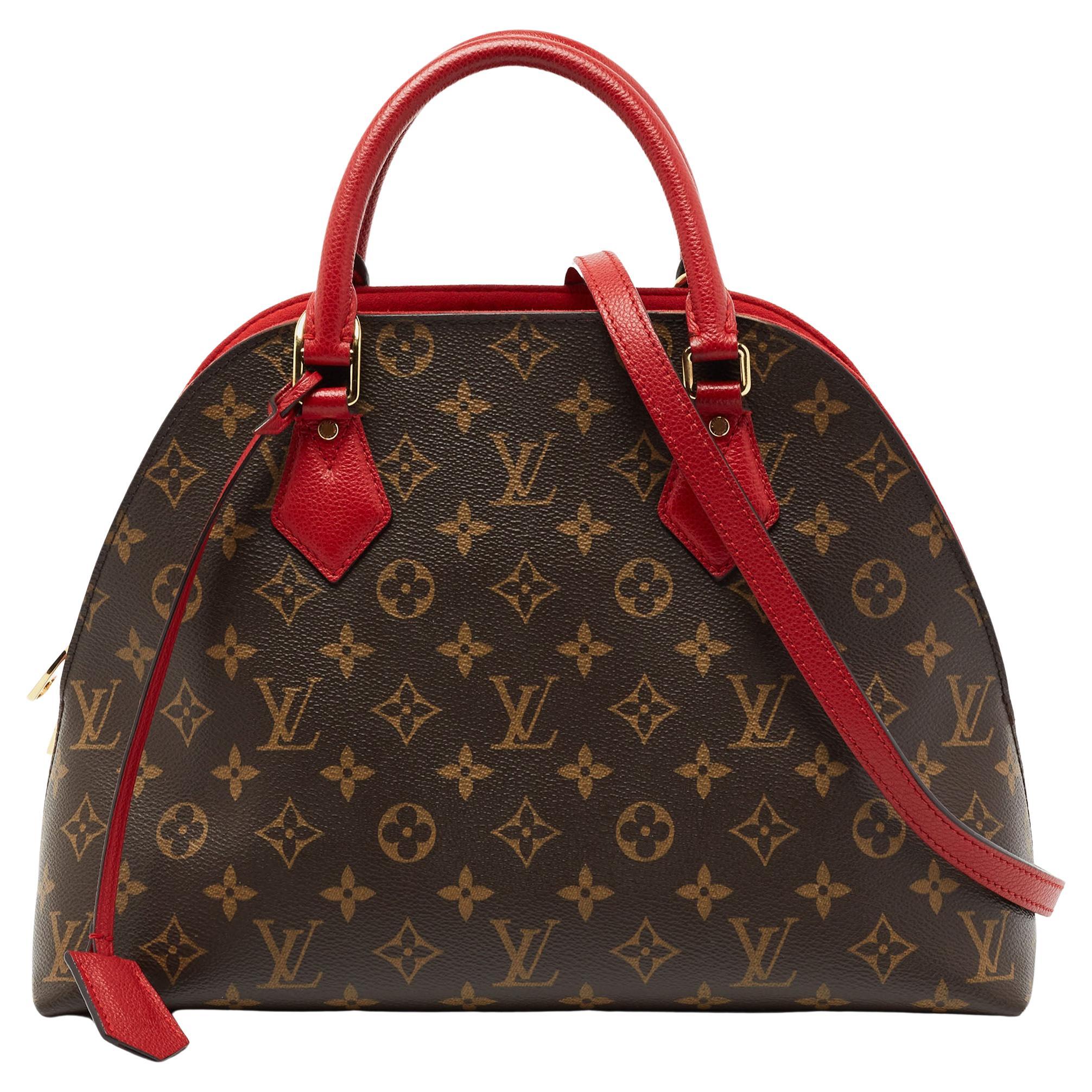 Louis Vuitton Red Patent, Navy Epi And Monogram Coated Canvas