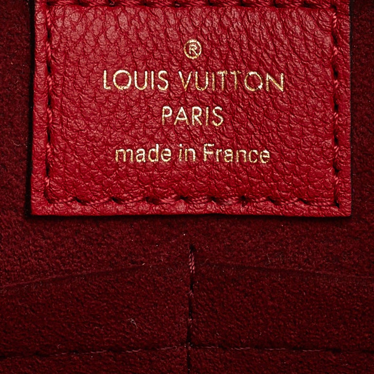 Louis Vuitton Calfskin Monogram Kimono Tote Cherry