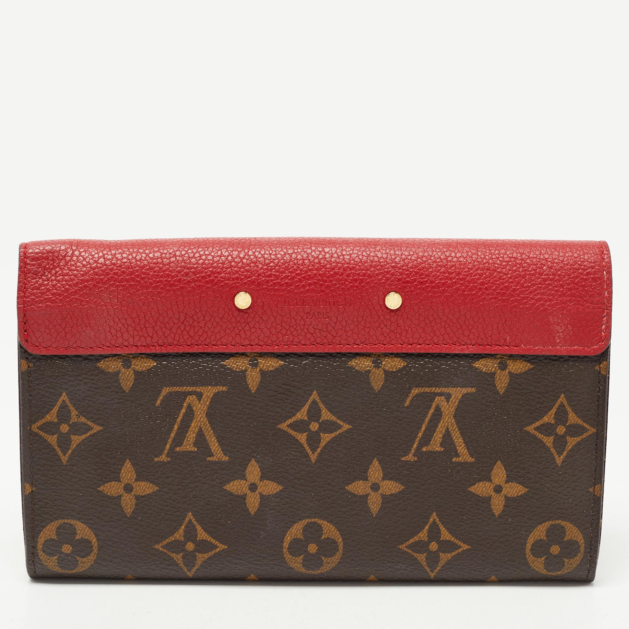 Louis Vuitton Cherry Monogram Canvas and Leather Pallas Wallet
